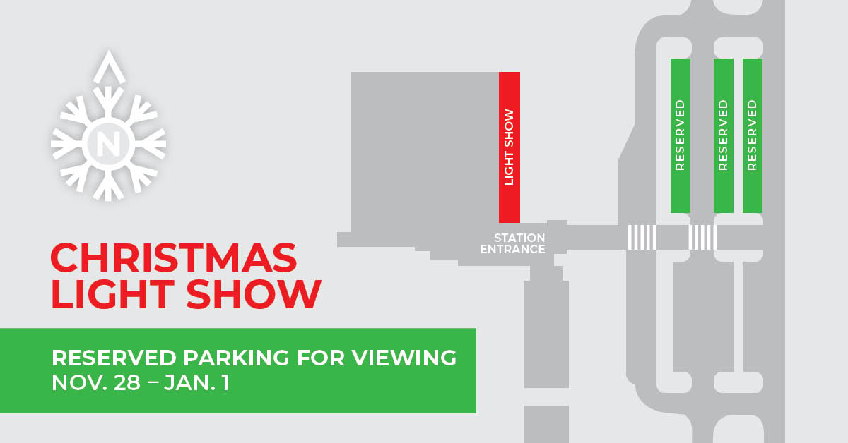 Christmas Light Parking Map 